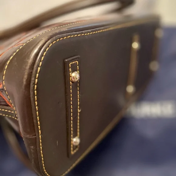 Dooney & Bourke Croc Denison Shaina Satchel - Picture 12 of 16